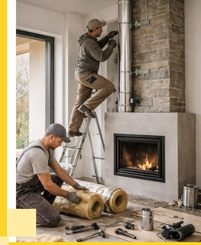 Монтаж дымоходов для каминов в Ирбите от 16490 р. ЭриданРбт