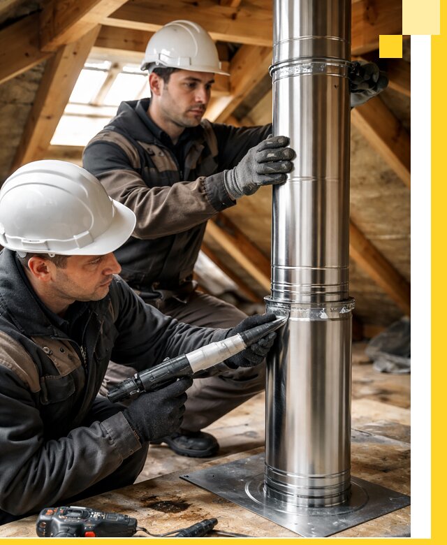 Монтаж дымоходов для каминов в Ирбите с гарантией качества