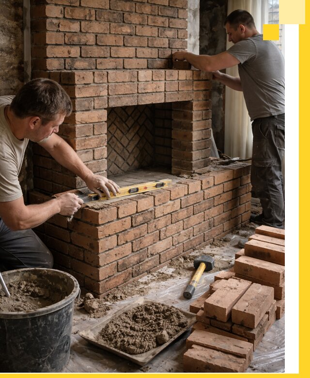 Изготовление и установка кирпичных каминов в Ирбите