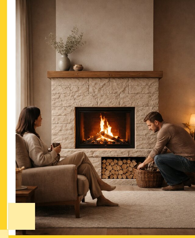 Камины для дома в Ирбите под ключ от 164895 р. | ЭриданРбт