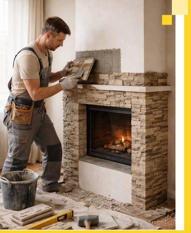 Изготовление и монтаж каминов для дома под ключ в Ирбите