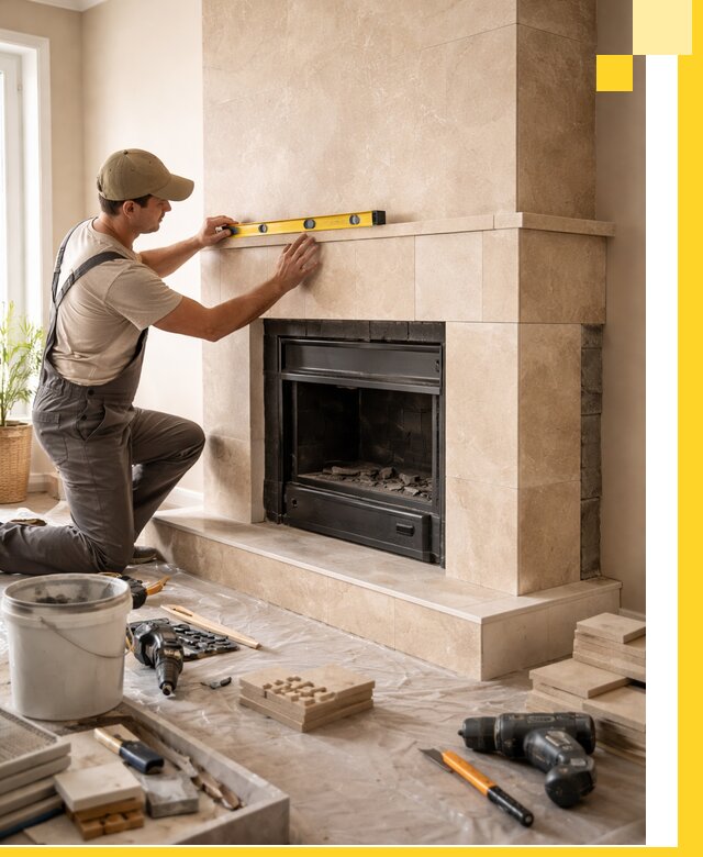 Установка и монтаж каминов в частном доме под ключ в Ирбите