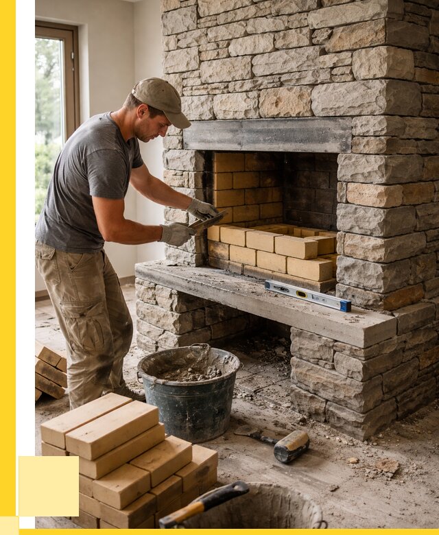 Кладка каминов и камина в Ирбите от 27483 р. ЭриданРбт