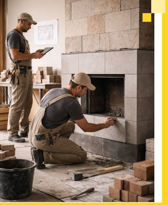 Индивидуальные проекты каминов и каминных систем в Ирбите