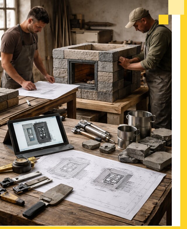 Разработка проектов печей с согласованием и монтажом в Ирбите