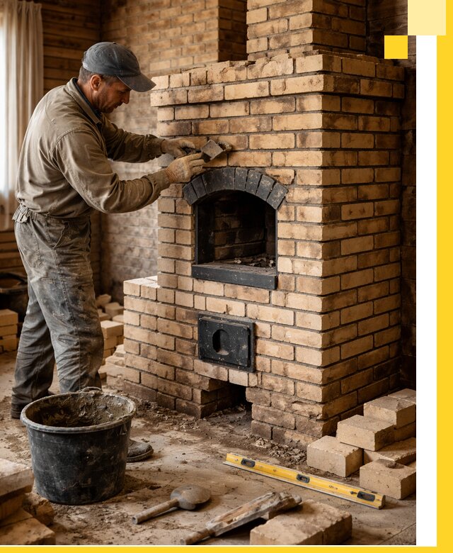 Кирпичные печи под ключ в Ирбите: проектирование и кладка