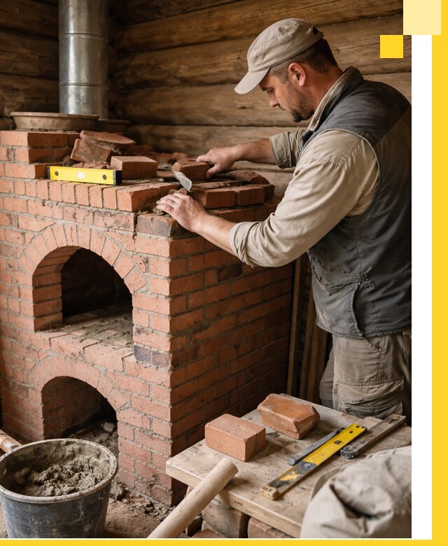 Изготовление и установка русских печей в Ирбите под ключ