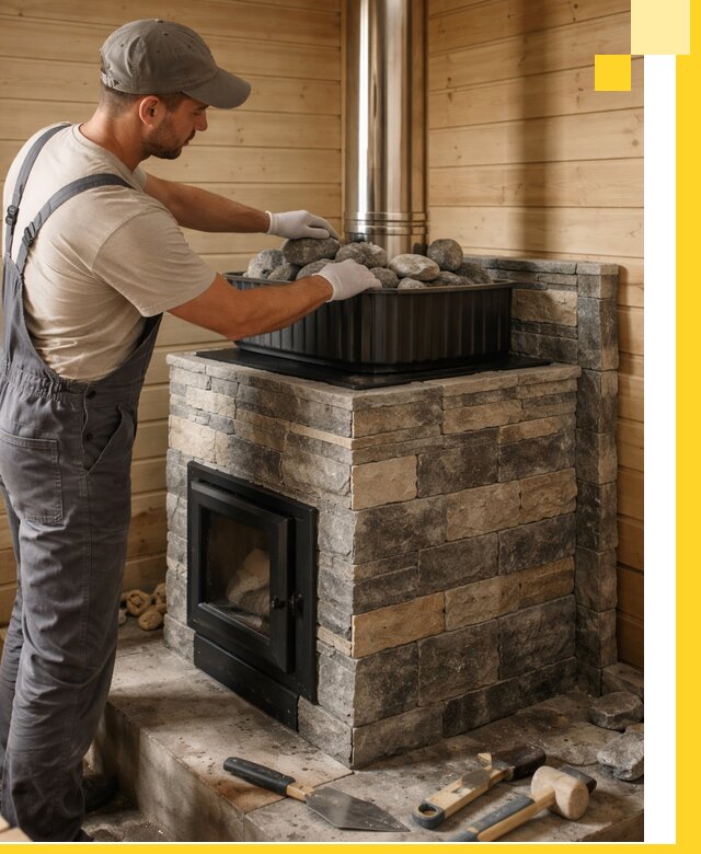 Печи для парной в Ирбите, производство, монтаж и обслуживание