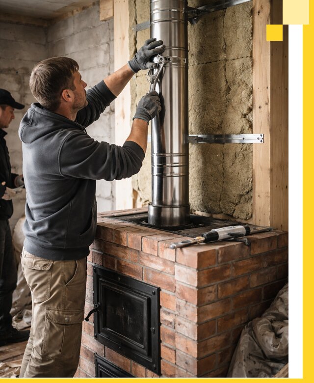 Изготовление и монтаж печей и дымоходов под ключ в Ирбите