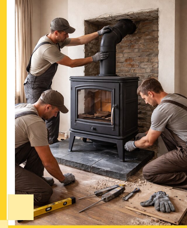 Монтаж печи камина в частном доме в Ирбите от 27483 р. | ЭриданРбт