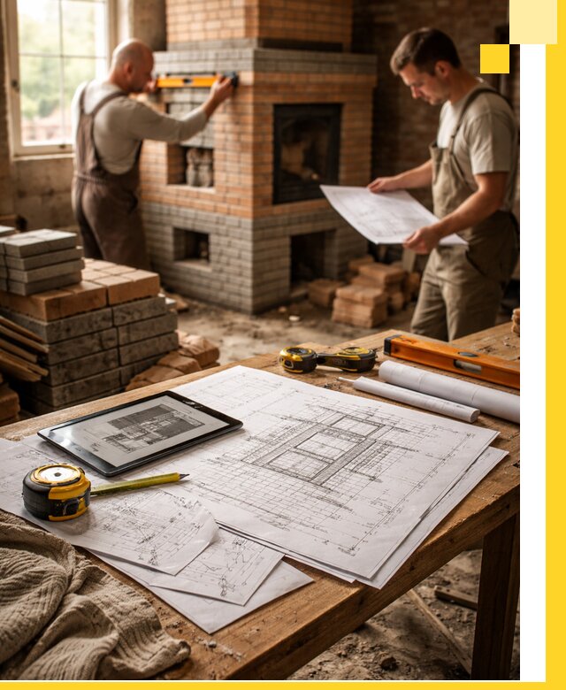 Проекты печей и каминов с индивидуальным дизайном в Ирбите