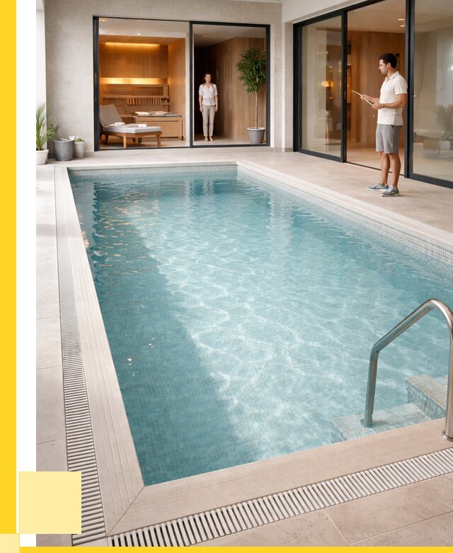 Отделка бассейна пленкой ПВХ в Ирбите от 3848 р. - ЭриданРбт