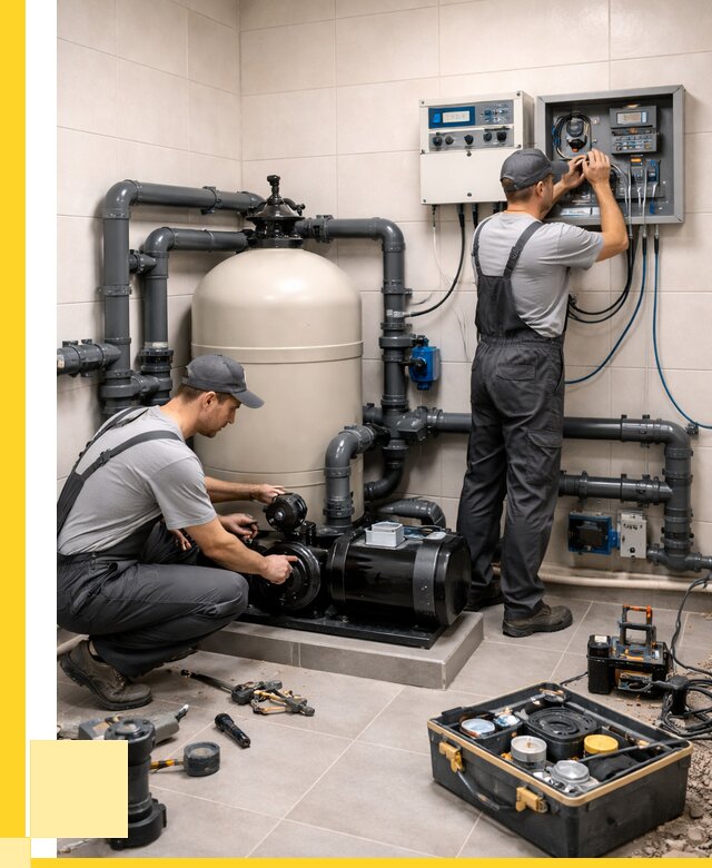 Монтаж оборудования для бассейнов в Ирбите от 43972 р. | ЭриданРбт