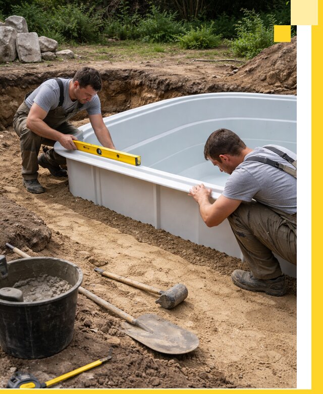 Производство и установка пластиковых бассейнов в Ирбите под ключ