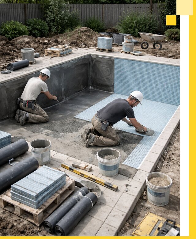 Проектирование и строительство стационарных бассейнов в Ирбите