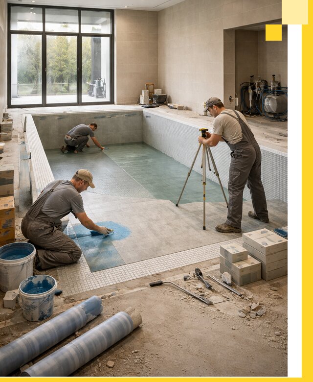 Проект и строительство закрытых бассейнов в Ирбите под ключ