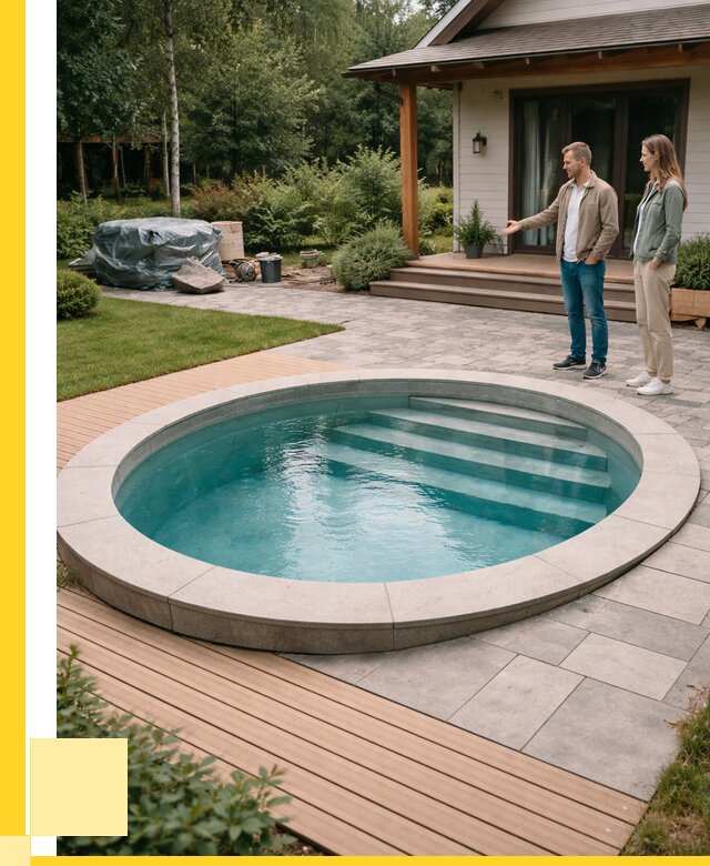 Бассейн на даче под ключ в Ирбите от 219860 р., ЭриданРбт