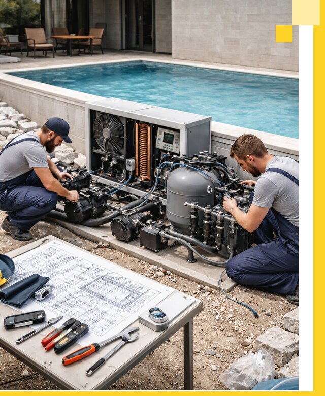 Проектирование и монтаж бассейнов с подогревом в Ирбите