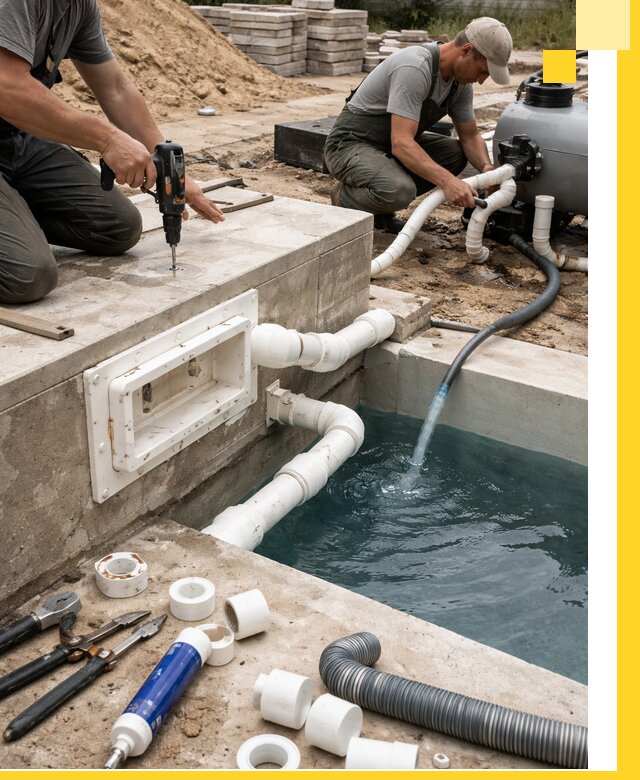 Строительство скиммерных бассейнов под ключ в Ирбите