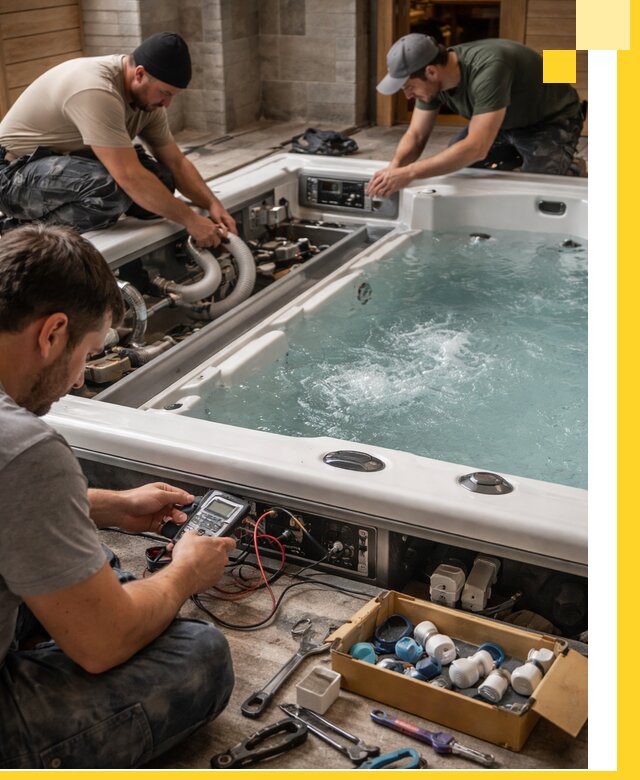 Гидромассажные бассейны под ключ в Ирбите, дизайн и монтаж