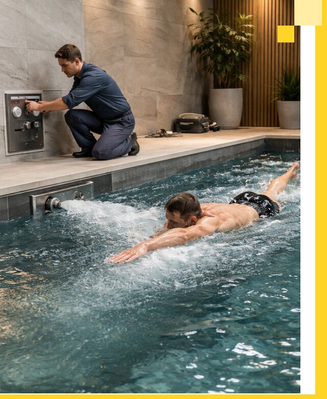 Проектирование и монтаж бассейнов с противотоком в Ирбите