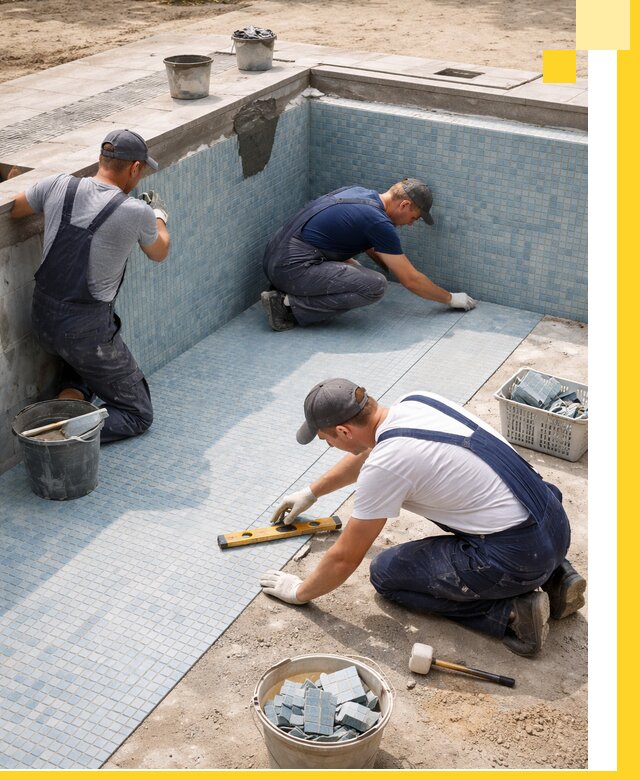 Укладка и установка плитки для бассейнов под ключ в Ирбите