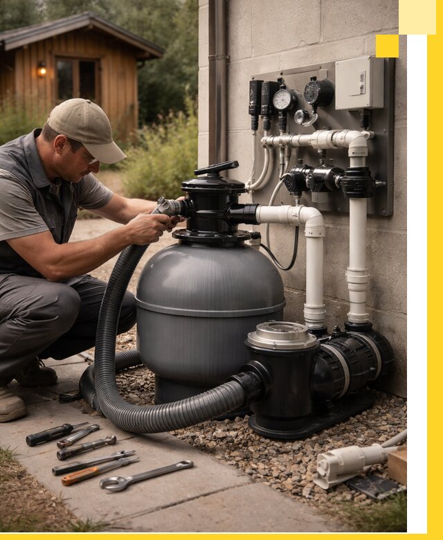 Продажа и монтаж фильтров и насосов для бассейнов в Ирбите