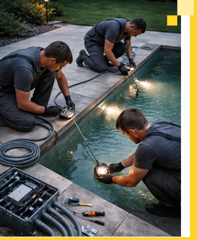 Профессиональное освещение бассейнов в Ирбите: дизайн и монтаж