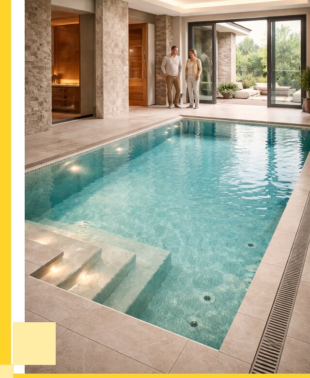 Бассейн во дворе в Ирбите: проект, отделка от 1319160 р. | ЭриданРбт