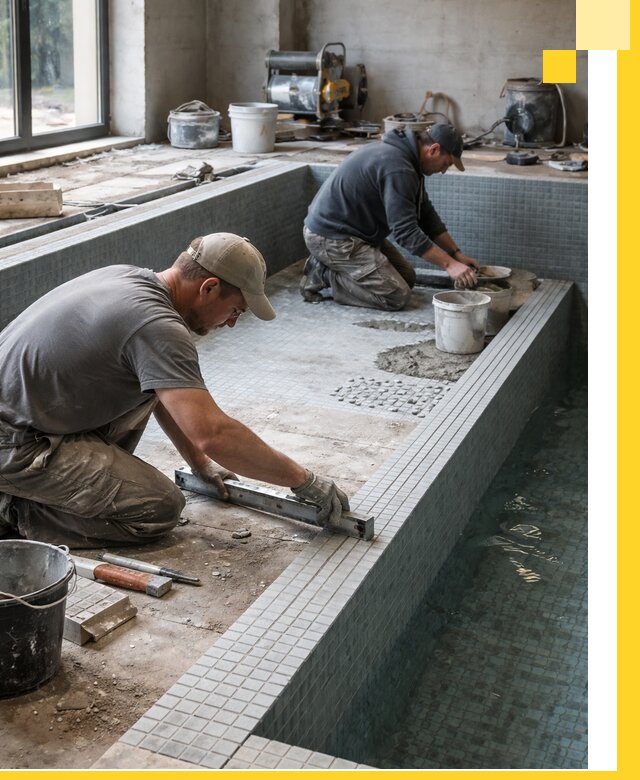 Строительство бассейна в частном доме в Ирбите под ключ