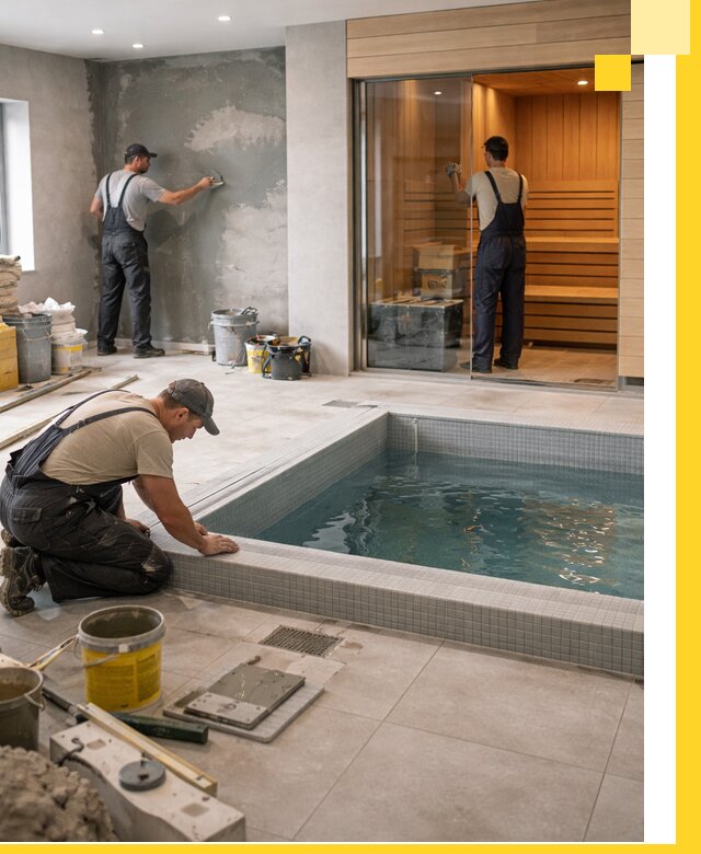 Проектирование и строительство сауны с бассейном в Ирбите