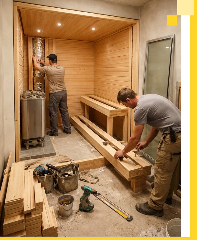 Проектирование и установка домашних саун под ключ в Ирбите