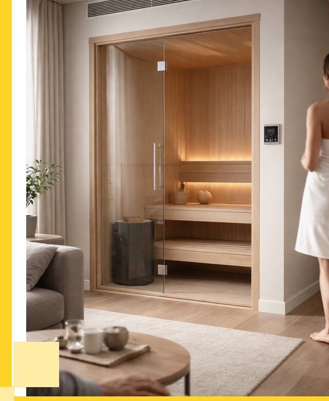 Сауна в квартире под ключ в Ирбите от 131916 р. ЭриданРбт