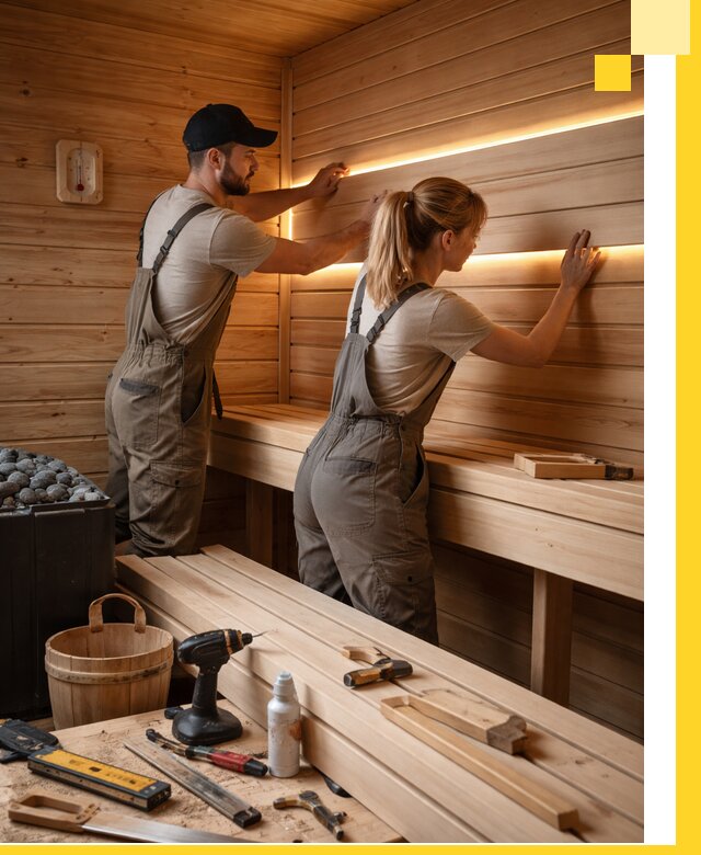 Дизайн саун и бань под ключ с индивидуальным проектом в Ирбите