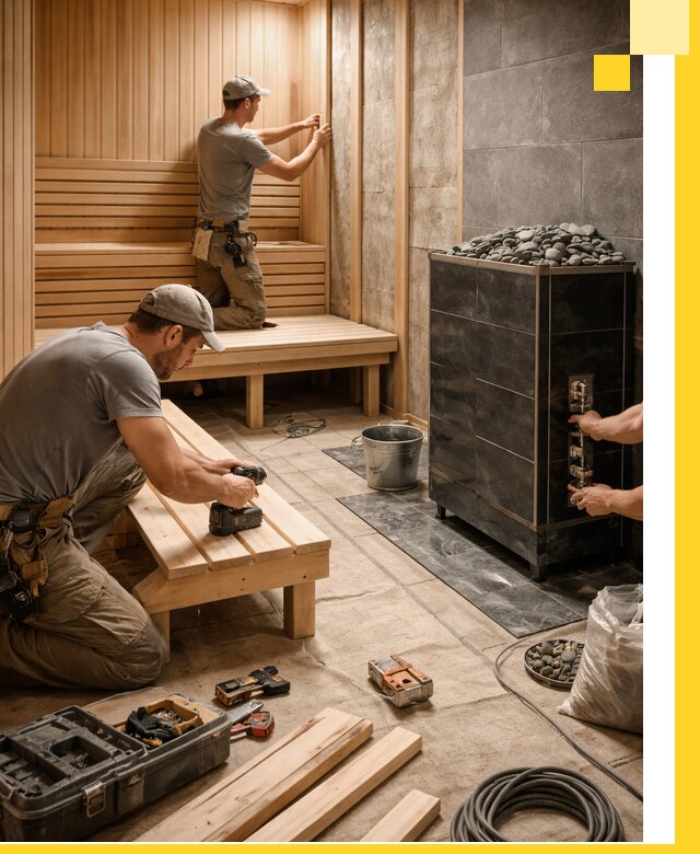 Дизайн и строительство интерьерных саун под ключ в Ирбите