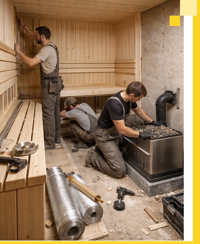 Индивидуальные сауны на заказ в Ирбите под ключ, проект и монтаж