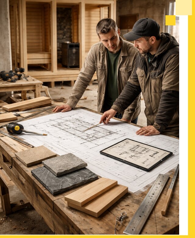 Проекты бань под ключ и планы строительства в Ирбите