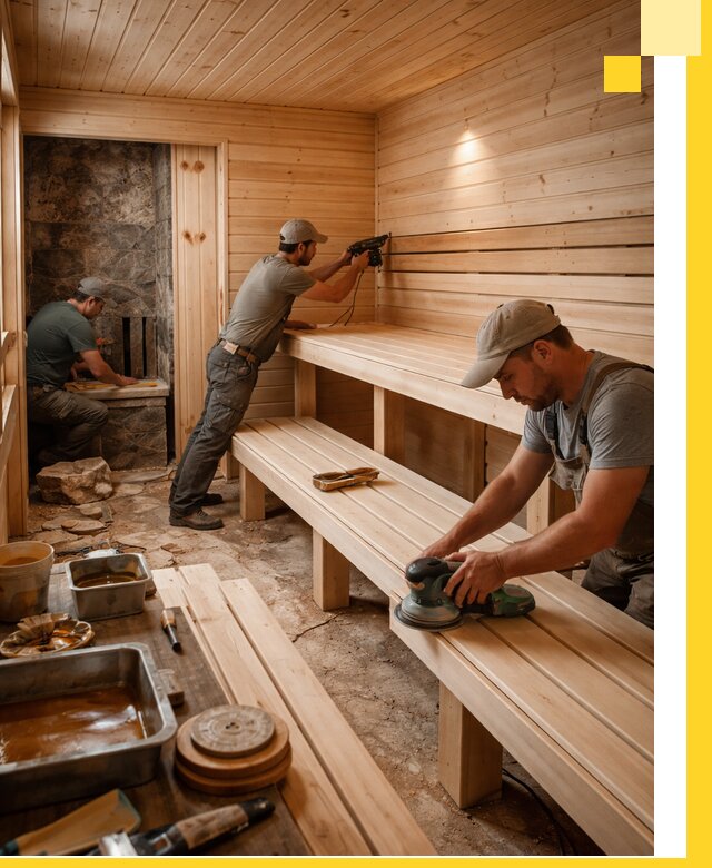 Профессиональная отделка бань в Ирбите под ключ, с гарантией