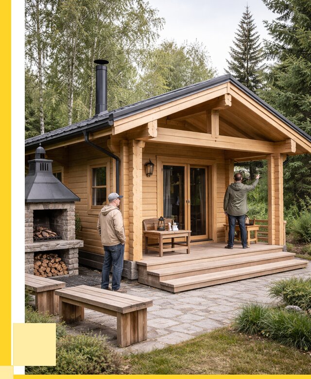 Деревянные бани под ключ в Ирбите от 494685 р. | ЭриданРбт