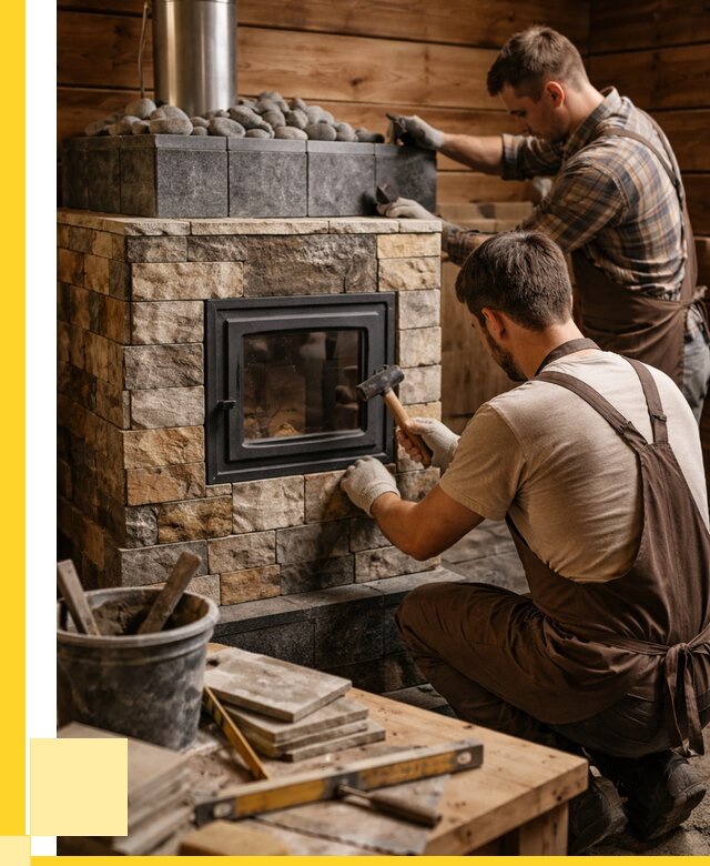 Облицовка банной печи в Ирбите от 16490 р. | ЭриданРбт