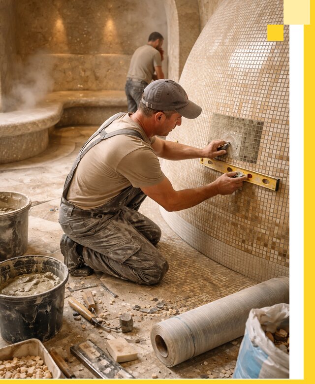 Хамам под ключ в Ирбите: проектирование, строительство, отделка