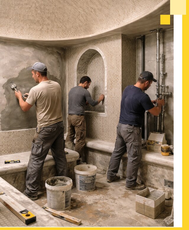 Профессиональный монтаж хамамов под ключ в Ирбите с гарантией