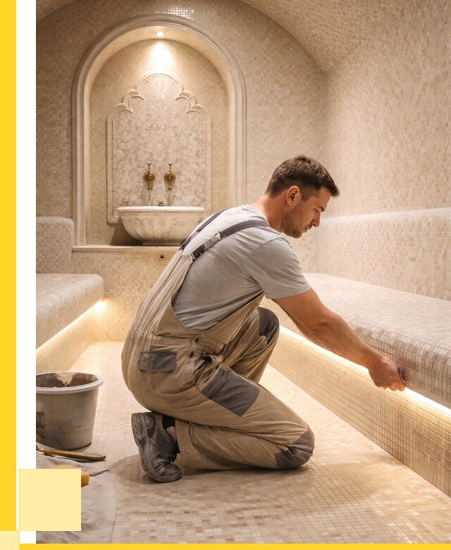 Отделка хамамов под ключ в Ирбите от 6046 р. | ЭриданРбт