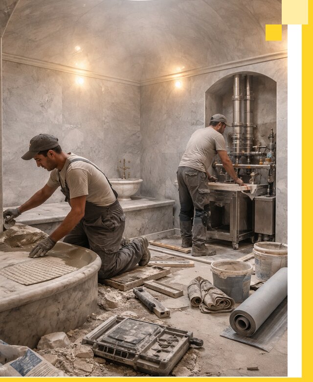 Строительство турецких бань хаммам под ключ в Ирбите