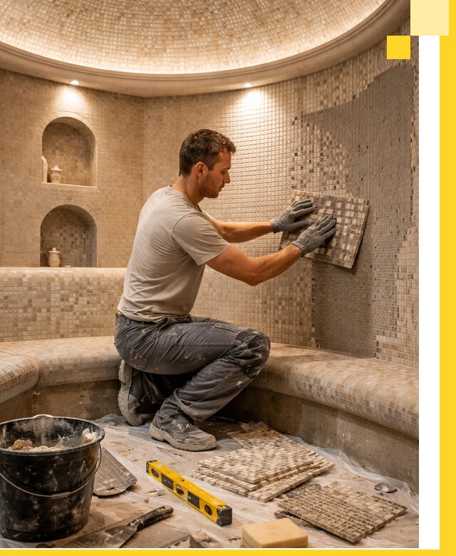 Устройство и монтаж домашнего хамама под ключ в Ирбите