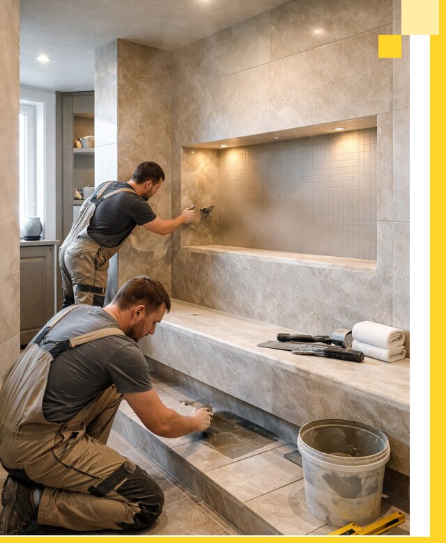 Профессиональное строительство хамама в квартире в Ирбите