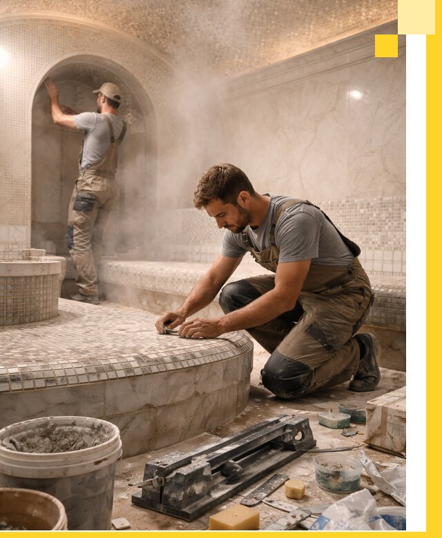 Профессиональный дизайн хамама и SPA под ключ в Ирбите