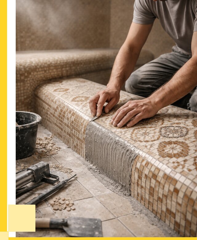 Плитка для хамама под ключ в Ирбите от 3848 р. | ЭриданРбт