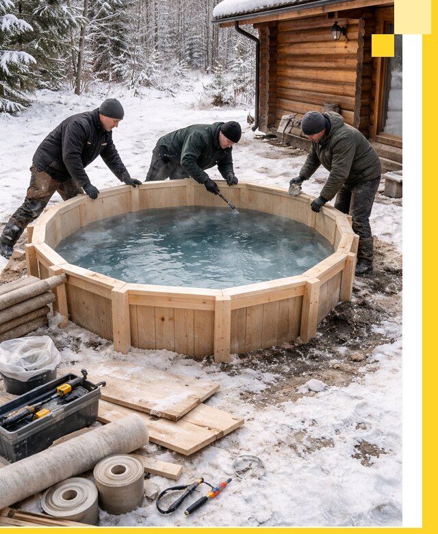 Изготовление и установка ледяных купелей под ключ в Ирбите