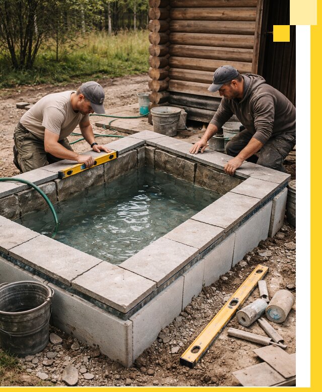 Изготовление и установка холодных купелей под ключ в Ирбите